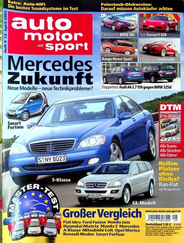 Deckblatt Auto Motor und Sport (09/2005)